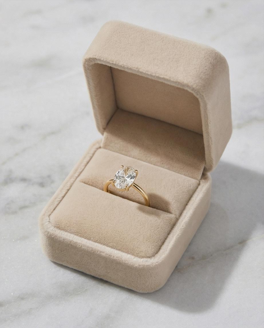 Anel Oval Soliz em Diamante Lab - Imagem 4