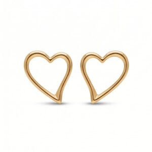 Brinco Coração Banhado em Ouro 18K